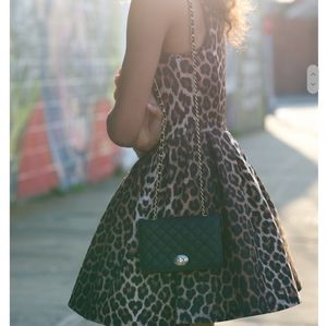TopShop leopard skater dress